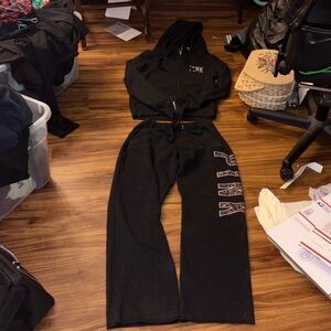 Black PINK Tracksuit Set